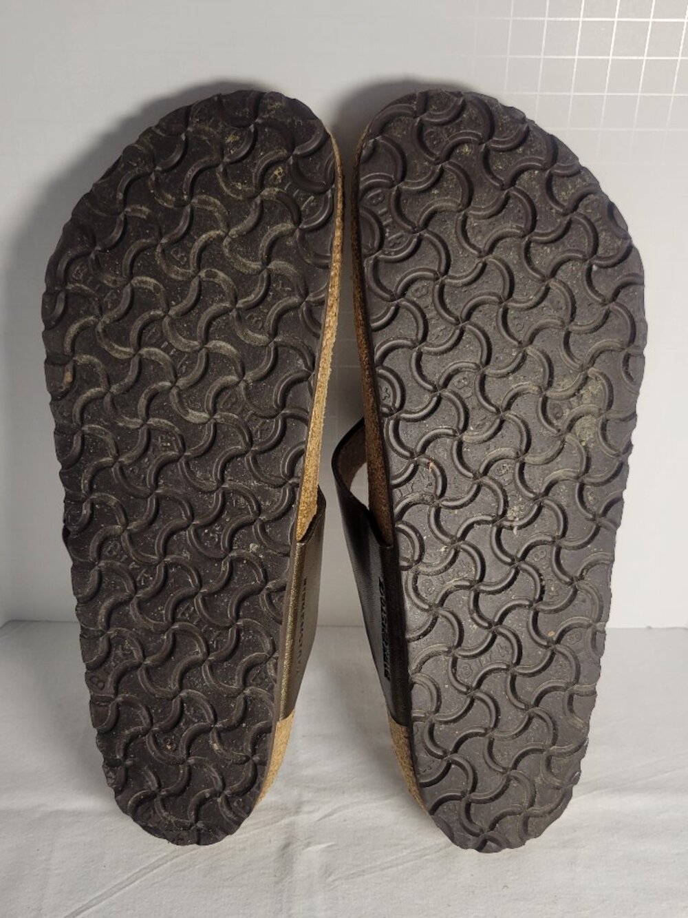 Birkenstock Gizeh Metallic Bronze Birko Flor Sandals Men's 9-9.5 EU 42 - Picture 13 of 13
